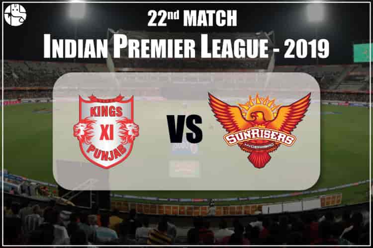 KXIP vs SRH 2019 IPL 22nd Match Prediction