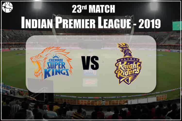 CSK Vs KKR IPL 23rd Match Prediction