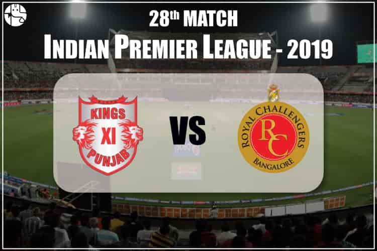 KXIP Vs RCB IPL 28th Match Prediction