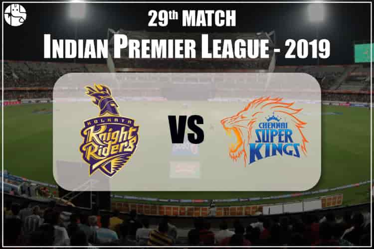 KKR Vs CSK IPL 29th Match Prediction