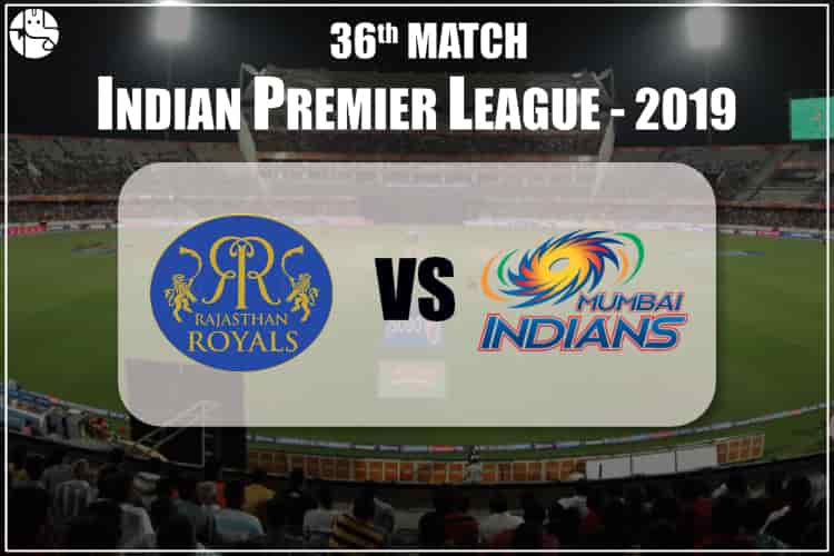 RR VS MI IPL 36th Match Prediction