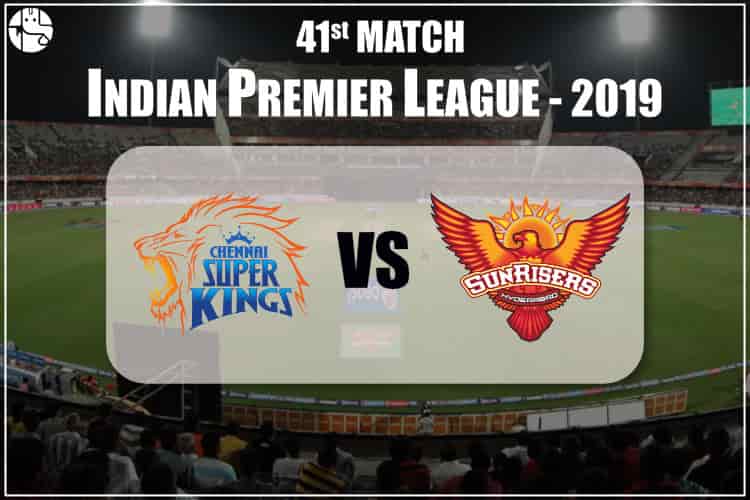 CSK vs SRH IPL 41st Match Prediction