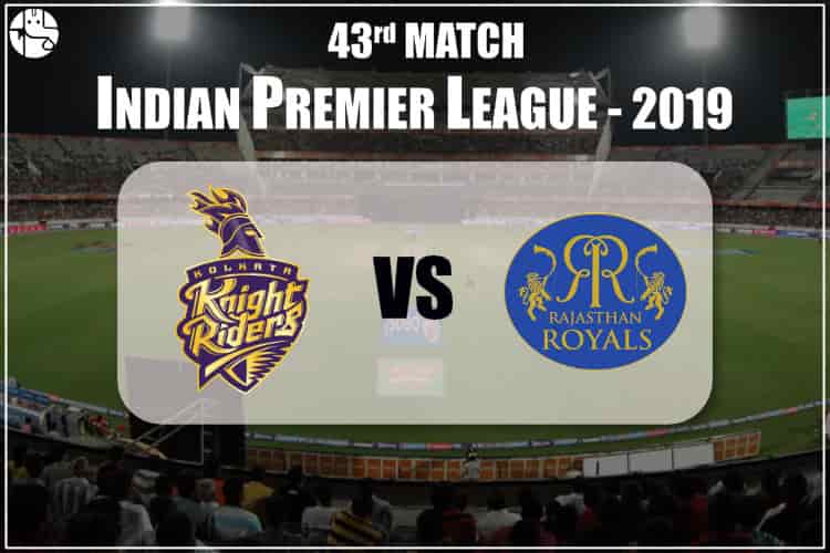 KKR vs RR IPL 43rd Match Prediction
