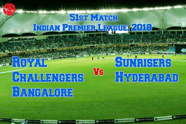 Royal Challengers Bangalore vs Sunrisers Hyderabad