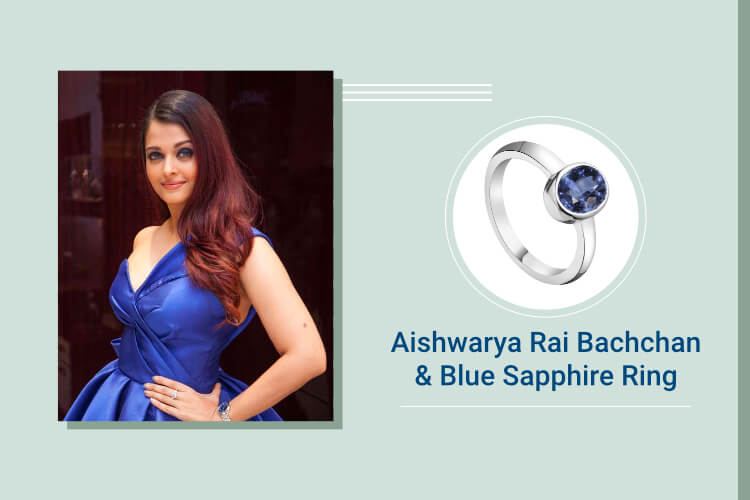 Aishwarya Rai Bachchan Blue Sapphire (Neelam)
