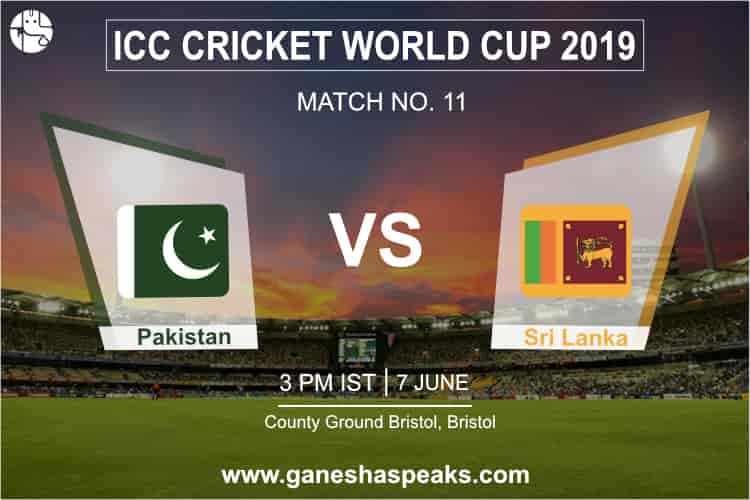 Pakistan Vs Sri Lanka, 2019 ICC Cricket world cup Prediction