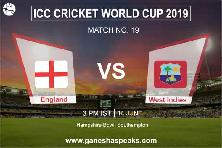  England vs West Indies Match Prediction