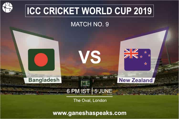  Bangladesh vs New Zealand, 2019 ICC Cricket world cup Prediction