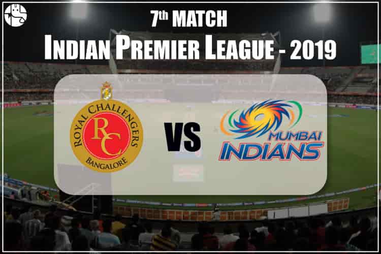 RCB Vs MI 2019 IPL Match Prediction
