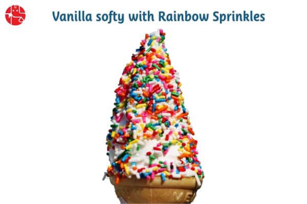 Capricorn - Vanilla Softy with Rainbow Sprinkles