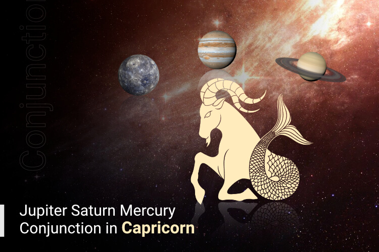 Jupiter Saturn Mercury Conjunction in Capricorn