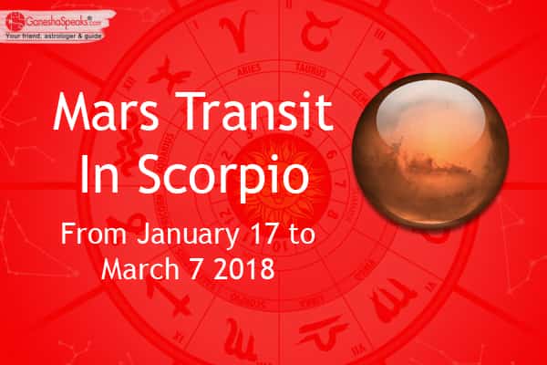 Know How Will The Mars Transit In Scorpio Influence Your Life - GaneshaSpeaks