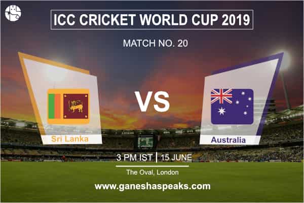 वर्ल्ड कप 2019: श्रीलंका और ऑस्ट्रेलिया के मैच का क्या होगा हाल ?